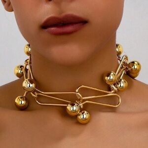 🆕 Unique Futuristic Statement Necklace